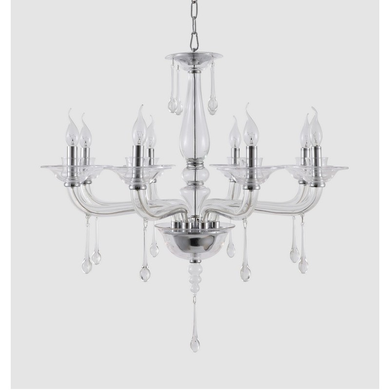 Светильник Crystal Lux CRYSTAL LUX-MONICA SP8 CHROME/TRANSPARENT